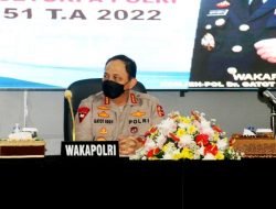 Wakapolri Komjen Pol Dr. Drs. Gatot Eddy Pramono, M.Si Berikan Ceramah Pembekalan Kepada Siswa Sekolah Inspektur Polisi (SIP) Angkatan ke 51 tahun 2022, bertempat di Auditorium Anton Sujarwo. (Dok.Istimewa)