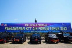 Apel Gelar Pasukan PAM KTT AIS Forum di Bali